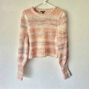 Wild Fable Sweater Size M Orange Space Dye Crewneck Pullover NWT